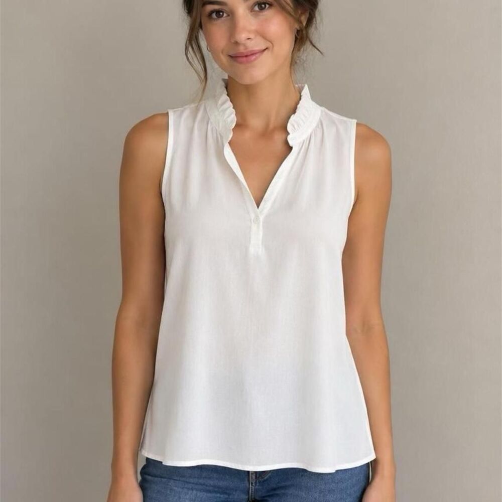Loft Women's White Blouse